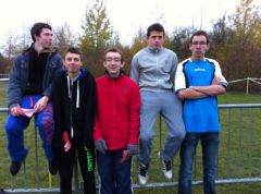 Les cadets : Nathanaël, Antony, Bryan, Alexy et Nicolas